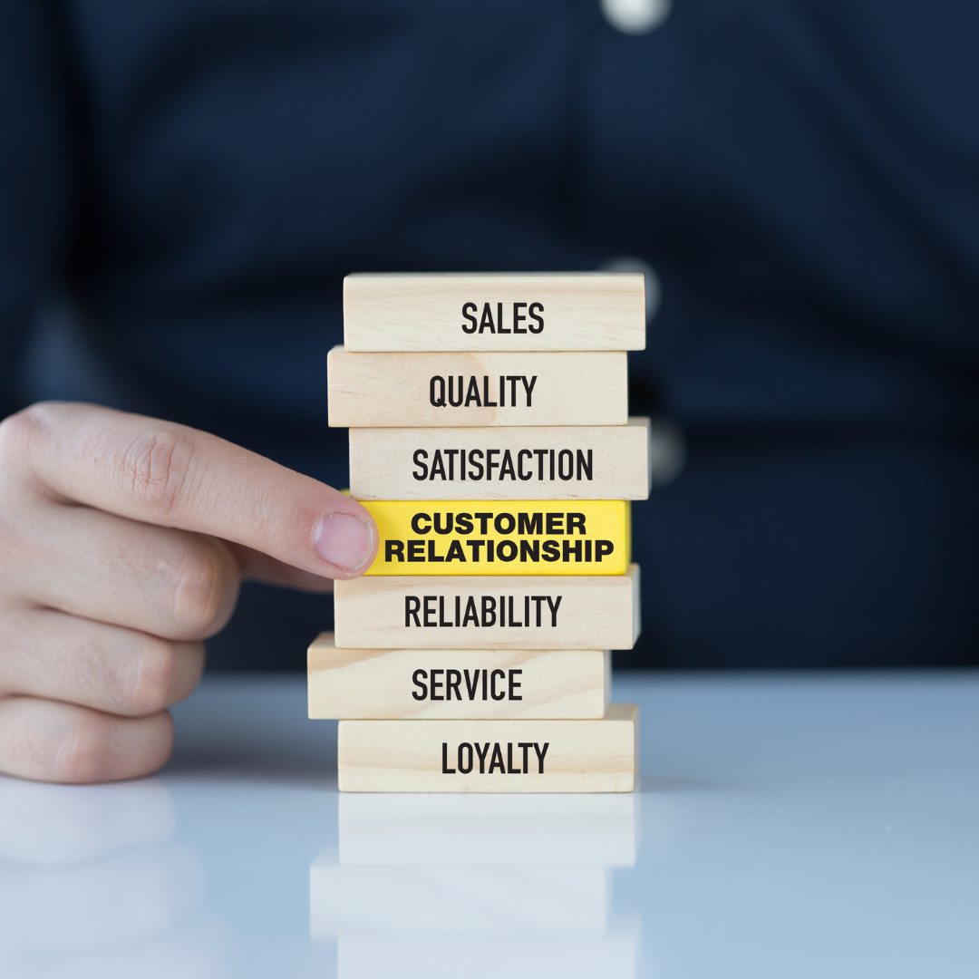 How does building customer relationships help businesses grow?